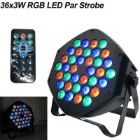 【☑Fast Delivery☑】 gewanfu1881881 Led แบนราบเท่ากันแสงไฟสี Rgb ขนาด36X3W สำหรับบรรยากาศดิสโก้ดีเจเพลงเที่ยวกลางคืนเต้นรำบาร์ตั้งพื้นมืด