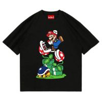 เสื้อยืด ยืด ลาย Nintendo supermario | เสื้อยืด พิมพ์ลายอนิเมะ Super Mario | เสื้อยืด ผ้าฝ้าย ลาย BOOTLEG DESIGN สไตล์วินเทจ สําหรับผู้ชาย ผู้หญิง a6 24s 30s ราคาถูก