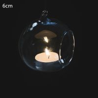 ；‘。、’ Crystal Glass Candle Holders Hanging Candle Stand Glass Vases Creative Home Decorative Candle Stand Hot Sale