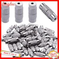 LANGTAO 50pcs เงินสีเงิน ตะขอสกรูทองเหลือง 12x4mm 50ชิ้นค่ะ สกรูทองเหลืองสกรู สกรูเชื่อมต่อตัวยึด ทองเหลืองเบิ้ล ตะขอเกี่ยวทรงกระบอก การทำหัตถกรรมเครื่องประดับ DIY