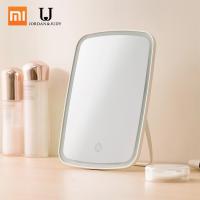 Xiaomi Mijia LEDกระจกแต่งหน้าด้วยแสงสวิทช์สัมผัสควบคุมธรรมชาติแบบพกพาแต่งหน้าไฟLedหอพักสก์ท็อปกระจก 1200 มิลลิแอมป์ชั่วโมง