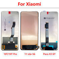 100 Ujian สำหรับ Xiaomi Mi 11 Lite M2101K9AG Paparan LCD หน้าจอสัมผัสประกอบดิจิทัลสำหรับ Xiaomi Mi 10T Pro Poco X3 GT LCD