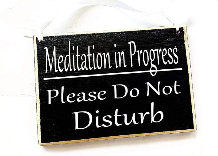 Meditation in Progress Please Do Not Disturb Custom Wood Sign Zen Den ...