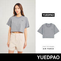 Yuedpao No.1 เสื้อยืดSignature Crop Summer ผ้าหนาทรงสวย ยับยากรีดง่าย รับประกันไม่ย้วย 2 ปี เสื้อครอป สี  Air force