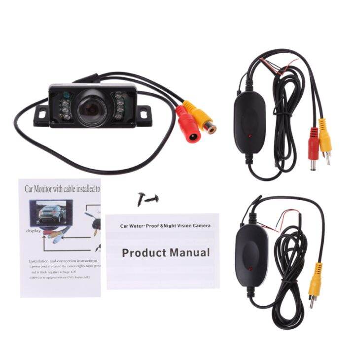 2.4G Wireless Car Reverse Rear View Backup Camera 7LED IR Night Vision