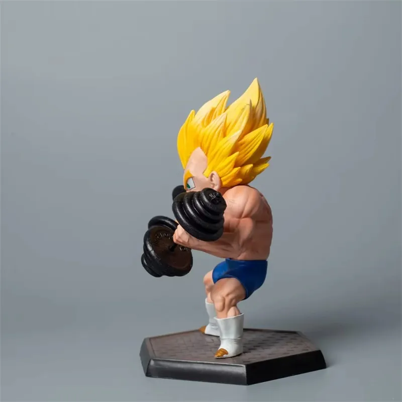 Anime Dragon Ball Estatueta GK Primo Irmão Muscle Fitness Series Son Gohan  Vegeta Figura de Ação