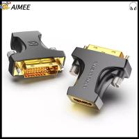 AIMEE เฟิร์มแวร์ตัวหนา ตัวแปลง HDMI ข้อต่อชุบทอง Dvi (24 + 1) เป็น hdmi ตัวแปลง DVI ของใหม่ Hdmi เป็น dvi (24 + 5) สายอะแดปเตอร์ คอมพิวเตอร์สำหรับคอมพิวเตอร์