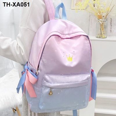 ❅♗₪ female primary school junior high students the girl children kindergarten large capacity to sixth grade light backpack