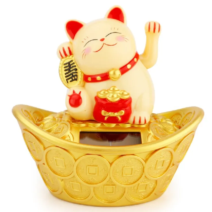 Chinese Lucky Cat, fortune cat waving Hand, Fortune Welcome Craft Shop ...