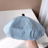 2023ใหม่ Denim Beret แฟชั่นสบายๆอเนกประสงค์จิตรกรหมวกฤดูใบไม้ผลิและฤดูใบไม้ร่วงผู้หญิง Elegance อารมณ์หมวกฟักทอง