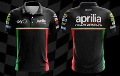 （Contact customer service to send pictures or names for free customization）Aprilia polo shirt motosport bikers racing team gresini 3d printed fashions polo（Adult and Childrens Sizes）Casual T-shirt