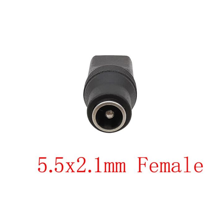 1pcs-type-c-dc-power-plug-jack-connectors-usb-type-c-male-to-5-5mm-x-2-1mm-female-socket-adapter-converter-for-phone-charging-wires-leads-adapters