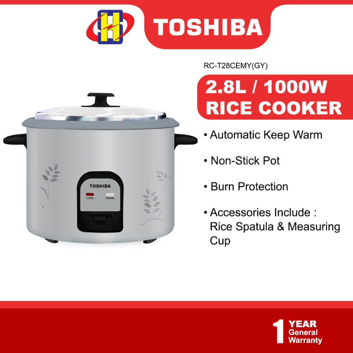 Toshiba Rice Cooker (2.8L) NonStick Inner Pot Rice Cooker RCT28CEMY