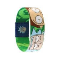 KKZ968 Kids Toy Crazy Grandpa And Child Stretch Wristband Bracelet Cartoon Bracelet Men Women Figure Pattern Wide Band Bangles