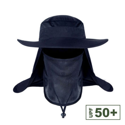 [hot]Fishing Flap Caps Men Women Windproof Sunshade hat Detachable / Removable Ear Neck Cover Fishermen Hat