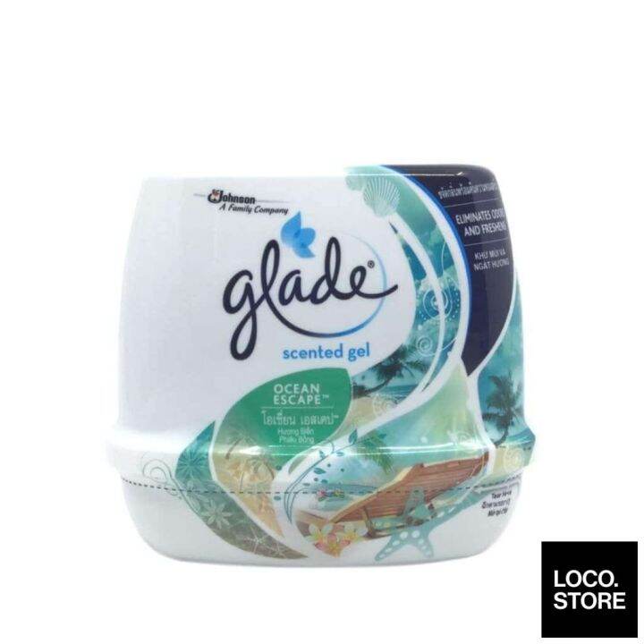 Glade Scented Gel Ocean Escape 180g Lazada