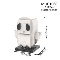 MOOXI สยองขวัญการ์ตูน Ghost Action Figure อิฐ Building Block ของเล่นเพื่อการศึกษาเด็ก DIY ของขวัญประกอบอะไหล่ MOC1068