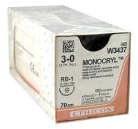 MONOCRYL ไหมละลาย ติดเข็ม 12 pcs/box