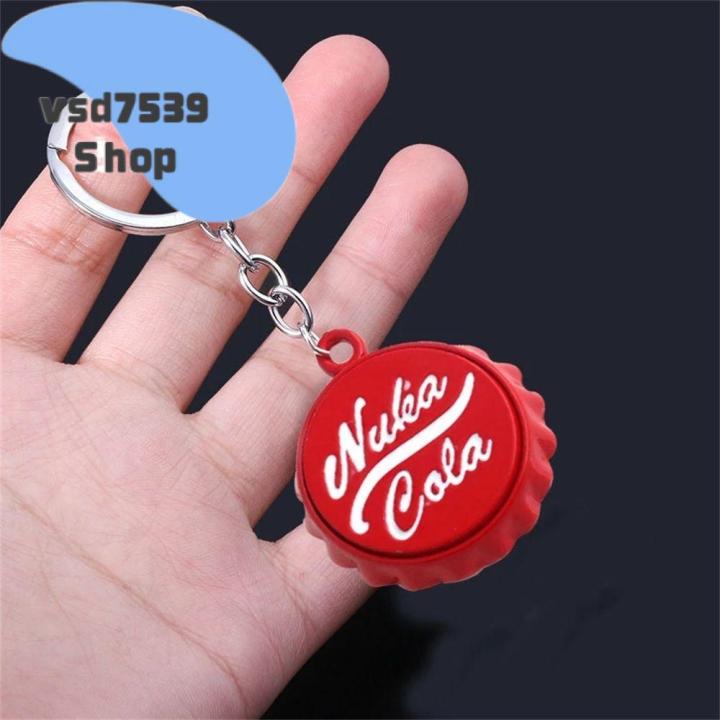 1pc Metal Keychain With Bottle Opener & Car Key Pendant Double