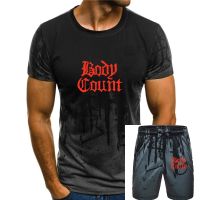 2023 NewBody Count เสื้อยืดโลโก้สีดำ Hip Hop Heavy Metal Hardcore Born Dead