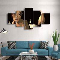 Lara Croft Tomb Raider 5ชิ้น Modular รูปภาพ HD พิมพ์ผ้าใบพระเยซูภาพวาด Wall Art กรอบภูมิทัศน์โปสเตอร์ตกแต่งห้องนั่งเล่นของขวัญ Idea