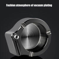 1 Pcs Portable Retro Metal Ashtray Ten Thousand Car Home eless Storage Holder Stainless Steel Ashtray