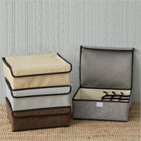 Non- Fabric Storage Box Case Bag Drawer Home Organizer For Underwear Socks Drawer Organizers