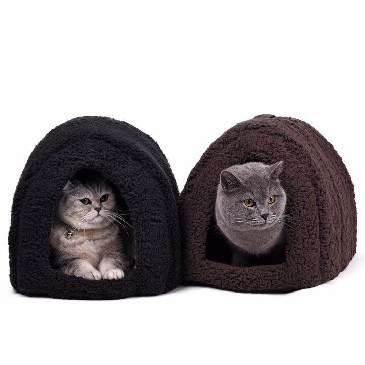 winter-pet-cat-bed-product-for-animal-portable-cave-house-warm-large-space-washable-puppy-kitty-removable-mat-4-colors-cama-gato