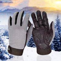 （ At）ฤดูหนาวขี่จักรยาน GlovesWarm GlovesOutdoorSkiing เดินป่าขี่รถจักรยานยนต์ถุงมือหน้าจอสัมผัสเต็มนิ้ว