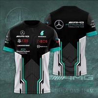 T SHIRT   mer cedes AMG Petronas F1 Team 3D Apparels T-shirt 3D Print Summer Short Sleeve Men T Shirts Formula One Racing Clothing