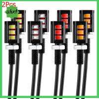 UHXF 2Pcs สากล 12V สกรู ป้ายทะเบียน 3 LED ไฟรถจักรยานยนต์รถยนต์ โคมไฟ