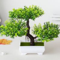 【YF】﹍  Artificial Plastic Bonsai Small Pot Fake Potted Room Table Decoration Garden Arrangement Ornaments