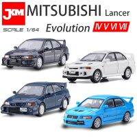 รถของเล่น JKM 1/64มิตซูบิชิแลนเซอร์อีโว7 6 5 4 Evolution VII รถของเล่นโมเดลอัลลอยด์ของเล่นสำหรับเด็กผู้ชายของขวัญ EX2000ยานพาหนะสำหรับเด็ก