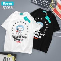 NEW !! เสื้อยืดแขนสั้น  [ น้อลสนูปปี้ ] ผ้าคอตตอนซักเครื่องได้  ใส่สบายมากๆ