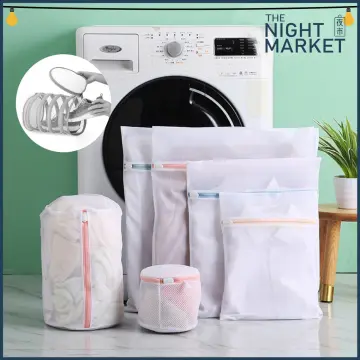 LOCAL STOCK] Laundry Mesh Bag Laundry Net Wash Bag Fine Mesh for Washing  Machine -Delicates Lingerie Bag Garment Travel