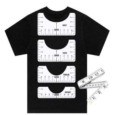 【jw】▬۩  5 Pack Alignment Rulers Guide to Designs for Vinyl and Sublimation Ruler Making Press