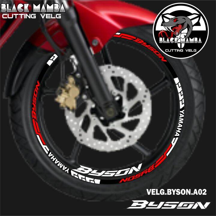 Cod Cutting Sticker Velg Byson Stiker Lis List Variasi Ban Velg Yamaha Byson A Lazada