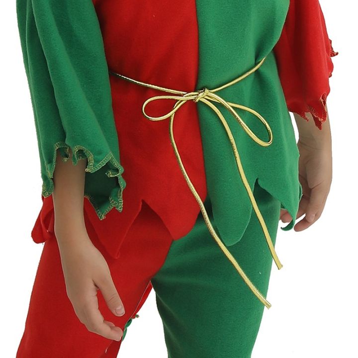 พร้อมส่ง-ชุดคริสต์มาสสำหรับเด็ก-เด็กชุดเด็กเอลฟ์คริสต์มาสสำหรับงานปาร์ตี้คอสเพลย์คาร์นิวัล-ผู้จัดจำหน่ายชุดแฟนซีหญิง