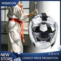 หมวกคาราเต้ WBMOON มีปกป้องใบหน้าป้องกันสำหรับคิกบ็อกซิ่งคาราเต้แซนดา