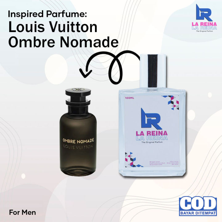 PARFUM PRIA LOUIS VUITTON OMBRE NOMADE AROMA SEJUK MENYENANGKAN/ MINYAK  WANGI PRIA LV OMBRE NOMADE NON ALKOHOL/ / FARFUM PRIA TAHAN LAMA 24 JAM  ORIGINAL / MINYAK WANGI PRIA TAHAN LAMA 24