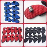 ❡ Universal Golf Club Head Cover ฝาครอบป้องกันสำหรับผู้ชายและผู้หญิง PU Cap Cover 10 ชิ้นของ Digital Club Cover Iron Hat Cover