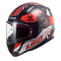 LS2 Helmets - Rapid FF353 Stratus Black Red Silver - หมวกกันน็อคเต็มใบ