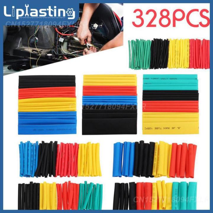 set-wire-cable-sleeving-tubing-insulated-diy-heat-shrink-tube-home-accessories-tools-protective-cover-polyolefin-electronic-adhesives-tape