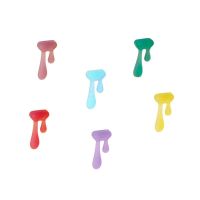 6 pcs Wine Glass Marker Cute Creative Silicone Water Drop Shape Reusable Cup Identifier] Drinks Sign for Party Dinners Bar Wine Tools