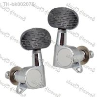 卐✠ A Set Beautiful Chrome Sealed Acoustic Electric Guitar Tuning Pegs Tuners Machine Heads - Black Wood texture Handle