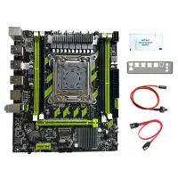 X79G LGA2011 Motherboard Computer Board Kits SATA Cable+Switch Cable+Baffle+Thermal Grease 4XDDR3 Slot M.2 NVME PCI-E X16 6XUSB2.0 SATA3.0