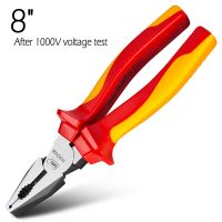 Deli Insulated Labor-saving Pliers Wire Cutter Pliers Electric Wire Stripping Crimping Vise Strong Manual Repair Tools