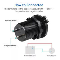 4.2A แบบ Dual USB ชาร์จอย่างรวดเร็วสวิทช์ซ็อกเก็ตเต้าเสียบไฟฟ้าอะแดปเตอร์กันน้ำพอร์ต USB คู่สำหรับทะเล RV เรือรถจักรยานยนต์รถบรรทุก