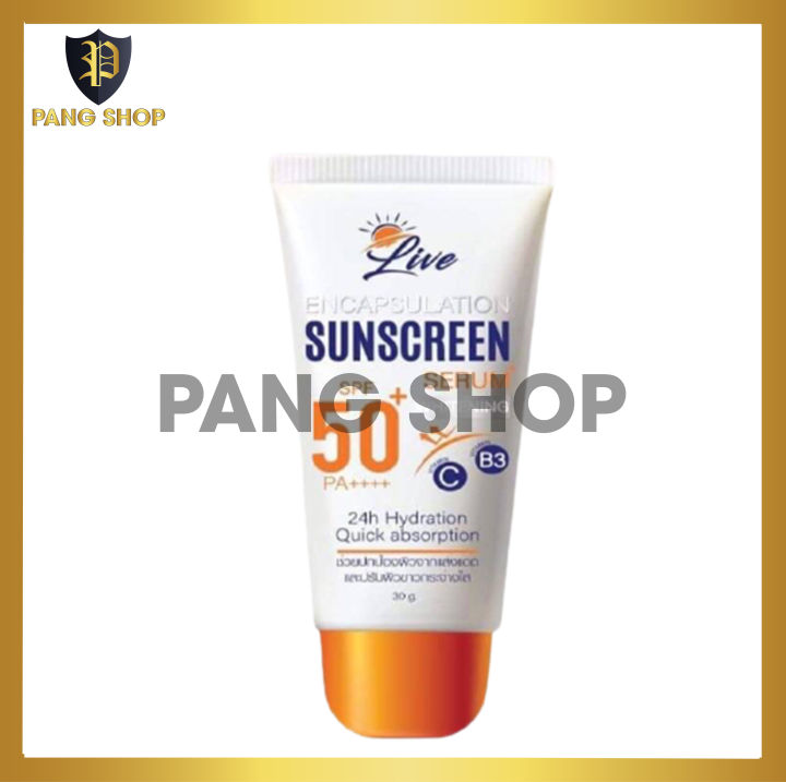 กันแดดลีฟ-ของแท้-กันแดดlive-sunscreen-ของแท้-1-หลอด-30-ml-ครีมกันแดดlive-sunscreen-ลีฟกันแดด-ลีฟครีมกันแดด