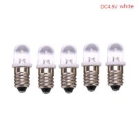 5ชิ้นหลอดไฟ Led E10 Dc 3V 4.5V เครื่องหลอดไฟเครื่องมือสัญญาณเตือนไฟให้สัญญาณไฟฉายหลอดไฟการจัดไฟพลังงานต่ำ